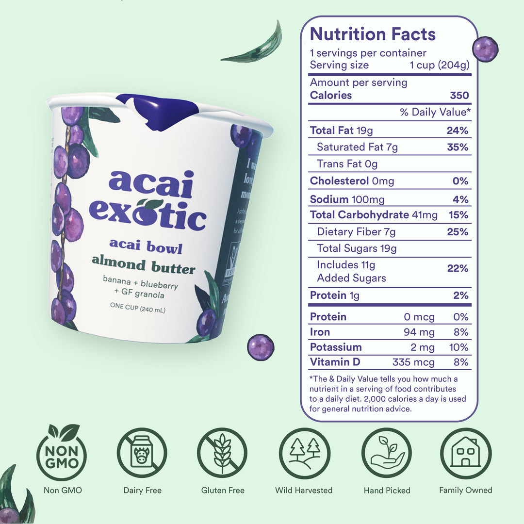 acai bowl - almond butter