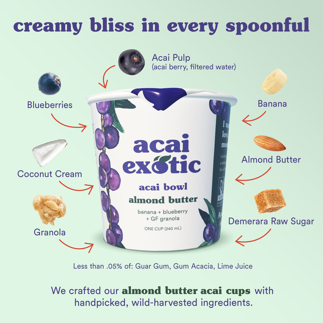 acai bowl - almond butter