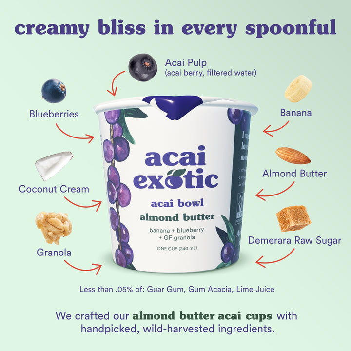 acai bowl - almond butter