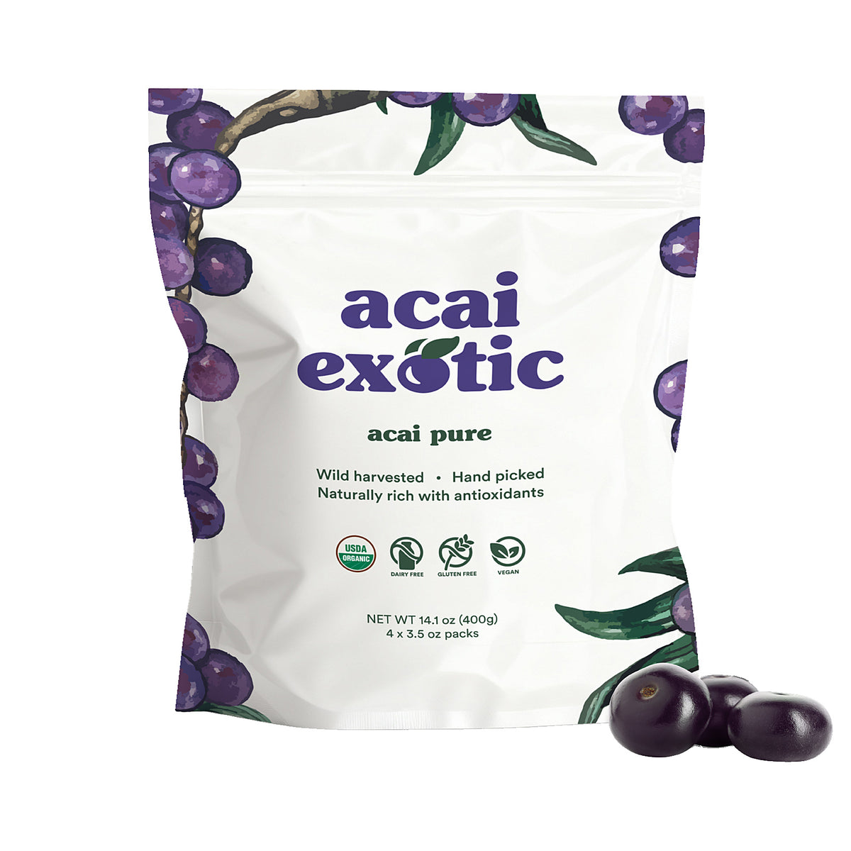acai pure superfruit pouch