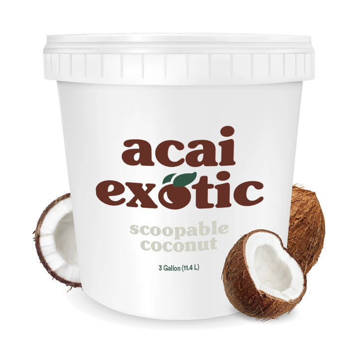 Acai Exotic scoopable coconut 3-gallon pail
