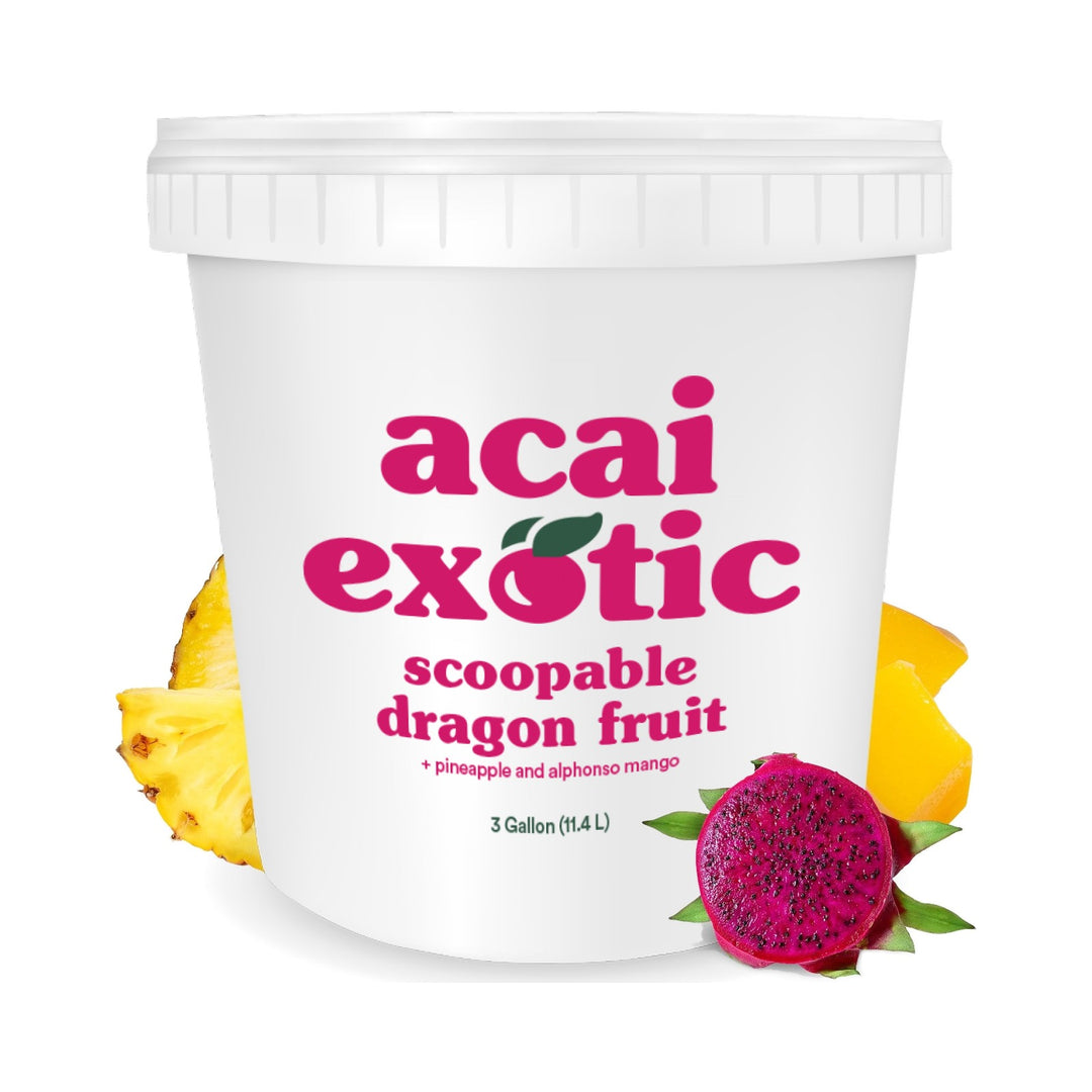 dragon fruit scoopable 3 gallon tub